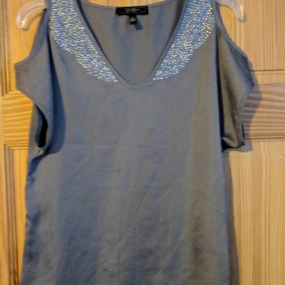Off the shoulder silky top